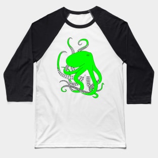 Blue Octopus, hand drawn illustration Baseball T-Shirt